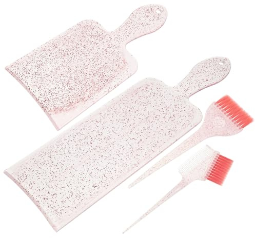 Set de Coloration Capillaire 1 Pièce Rose, Tableau ABS Nylon | Brosse, Peigne et Planche Inclus, pour Salon et Retouche Racines, Application Homogène