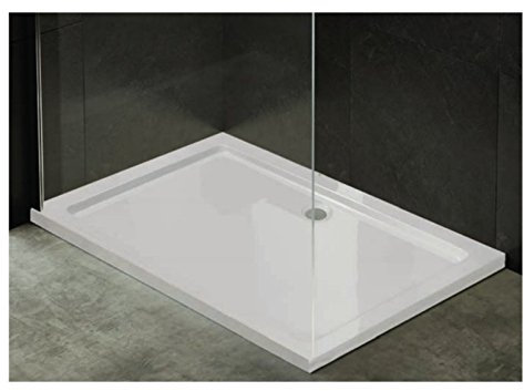 PIATTO DOCCIA ACRILICO BIANCO ULTRAFLAT SLIM RIBASSATO SOLO 3,5 CM QUADRATO RETTANGOLARE SEMICIRCOLARE BELLISSIMO MODERNO PARTE INFERIORE RINFORZATO. ANTISCIVOLO E RESISTENTE (70X120 RETTANGOLARE)