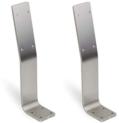 2 Stück Rückenlehnenhalter für Sitz-Bank & Betten Edelstahl 60 x 8 mm Rückenlehne Sitzbank Halterung zum Anschrauben Rückenlehnen-Halterung Banklehnenbügel von SO-TECH