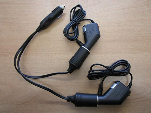 Replacement for 9V Double/Twin/Dual Screen Car Charger for Logik L9DUALM13 Portable DVD Player