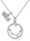 Qings Sternzeichen Wassermann Horoskop Stern Halskette, anspruchsvolle stilvolle Wassermann Halskette für astrologische Mad, Beste Freund Halsketten Brautjungfer Geschenk