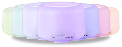 TEMPO DI SALDI Aroma-Diffusor 300 ml mit LED-Beleuchtung in 7 Farben und Timer Luftbefeuchter