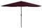 vidaXL Sonnenschirm mit Metall-Mast Kurbelmechanismus Gartenschirm Marktschirm Strandschirm Balkonschirm Ampelschirm Schirm 400cm Bordeauxrot