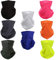 SMEHCF 8 Multifunktionstuch Gesichtsmaske Motorradmaske Sportmaske Sturmmaske Maske Halsmanschette Schal Bandana für Damen Herren Reine Farbe Neon Gelb Rosa Orange Weiß Schwarz Blau Grau Armee Grün