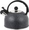 Cabilock Stove Top Kettle 2. 5L Tea Kettle Whistling Kettle Stainless Steel Whistling Spout Anti Hot Handle Tea Pots for Stove Top Black Stainless Steel Tea Kettle