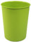 EDS Round Waste Paper Bin |Modern Chequered Design| Lightweight Sturdy Plastic 5L Waste Paper Basket | Small Waste Bin For Bedroom, Lounge, Office And Desk (Green)