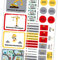 50 x Namensaufkleber mit Wunschname personalisiert Aufkleber Set mit Kinder Name Beschriftung Schule Kindergarten Kleidung Sticker wasserfest (02 Baustellenfahrzeuge)