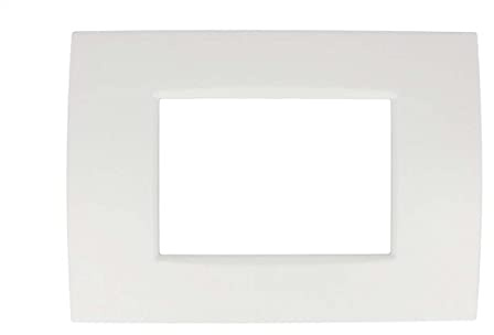 SANDASDON, Placca Slim Sottile 3M 4M 7M, Compatibile con Bticino Living Light Air (3M Per 3 Moduli, Bianco)