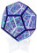 JTLB Unendliche Dodekaeder-Farbkunstlichter, Infinite Dodecahedron Color Art Light USB-aufladbare dekorative Lichter, Nachtlicht Kinder Möbeldekorationen, Tischlampen,
