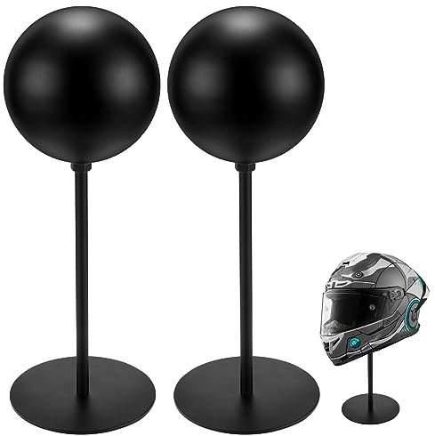 motofans Helmständer aus Metall, drehbarer Metallständer, Schreibtischaufhänger für Motorradhelme, Mützen, Rugby-Helm (2)