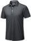 TACVASEN Polo Shirts for Men Short Sleeve Quick Dry Summer Gym Workout Polo T Shirts Casual with Button Dark Grey,3XL