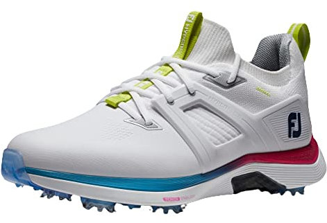 FootJoy Carbono Hyperflex, Zapato de Golf Hombre, Blanco Azul Púrpura, 42.5 EU