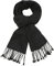 sy soul young Herren Herbst Baumwolle kariert Schal- Winter Jungen Warm Lange Scarf mit Luxuriöse eschenkbox(Quaste,Schwarz)