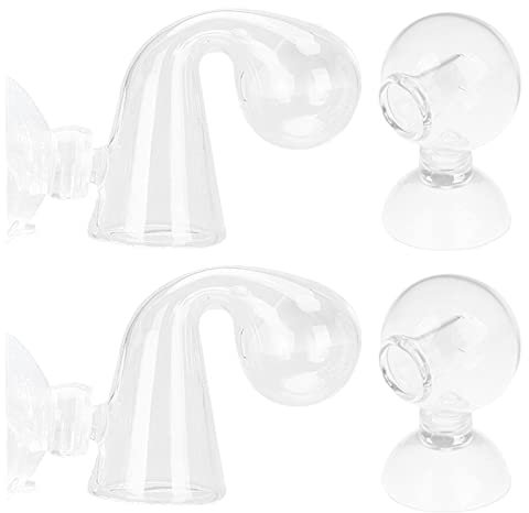 DBAILY Measury CO2 Aquarium,4pcs CO2 Tropfen Checker Aquarium CO2 Monitor Mit Saugnapf Effizient Wiederverwendbar Für Aquarium Wassertank Misst Die CO2-Konzentration Aquarienzubehör