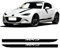 ACSUZ Auto Aufkleber, für Mazda MX-5 NA NB NC ND Car Auto Seitentür Aufkleber Protector Personalised Klebt Deko AufStyling Accessories,Black