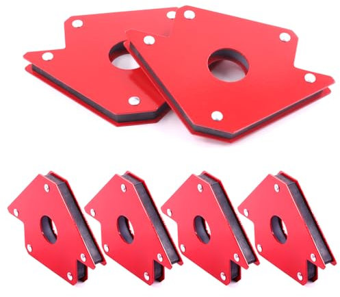 Mardatt 4Pcs 3 25LB Arrow Welding Magnet Magnetic Welding Holder Welding Magnets Clamps 45, 90, 135 Degree Angle for Soldering Welding Assembly