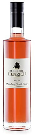 Roter Weinberg-Pfirsich Likör 0,5 L - 20% vol - fruchtig nach Pfirsich - traditionelle Familienbrennerei aus Hessen - handcrafted peach liqueur