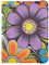 Bunte Cartoon-Gänseblümchen-Illustration, Reisepass-Brieftasche mit Impfkartenschlitz, Reisedokumente, Organizer, Schutz, Leder, Reisepasshülle, Bunte Cartoon-Gänseblümchen-Illustration, Einheitsgröße