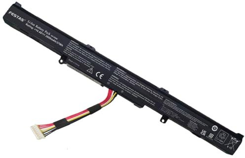 FESTAS 2600mAh Neuf A41-X550E A41X550E A4i-X550E X55L89H Batterie Compatible avec ASUS X550E R752 R752L R751J R751L R751LN X750J X751L X751M F751L F751MA F751M F751S F751LJ F751N F751Y K751L K751LJ