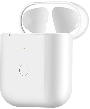 Saliop Charging Case Replacement Original Compatible with Air Pods 1st & 2nd Generation, Wireless Charger Case with Sync Button Bluetooth Pairing, Built in 450mAh Battery, Wired & Wireless Charging