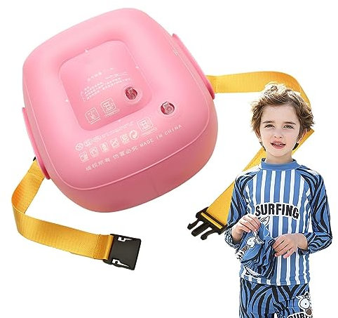 Jildouf Back Float Schwimmtrainer,Blow Up verstellbare Rückenschwimmer mit Schnallengürtel - Anfängerfreundliche Schwimmhilfen für Kinder, Schwimmschwimmer für Schwimmbäder, Strände