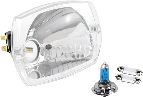 Gruppo ottico fanale anteriore TRASPARENTE - Kit lampadine INCLUSE - Pi.aggio 50 Vespa Special L N R PK Rush - CI0648