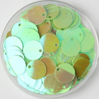 Flache, runde, lose Pailletten aus PVC, Nähen, Basteln, DIY-Zubehör für Kleidungsstücke, AB, Hellgrün, 8 mm, 10 g, 400 Stück