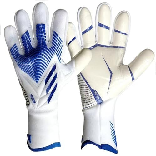 flintronic Torwarthandschuhe Kinder und Jugendliche, Fußball Torwarthandschuhe, Trainingshandschuhe, Fußballhandschuhe, Rutschfestem Material, Doppeltem Schutz, Größe 7