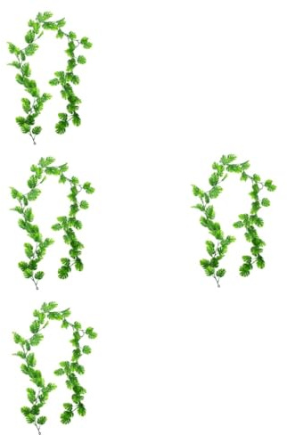 Ciieeo 4pcs Simulated Monstera Vine Wall Hanging Leaf Vine Decor Monstera Decor for Home