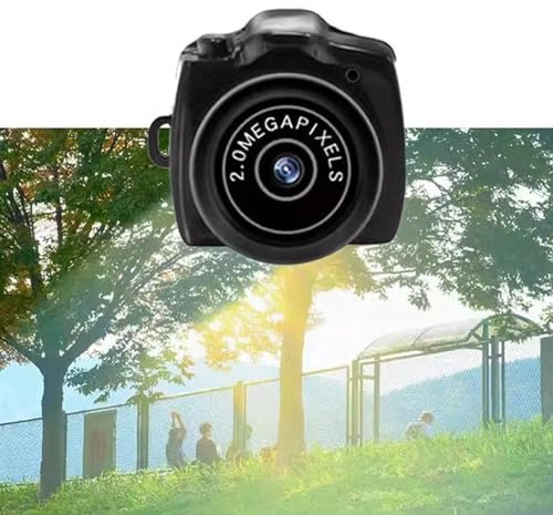FAUOSWUK Mini Camera 640x480p Micro Mini DV DVR Camera 0.98in Portable Tiny Rechargeable Battery Powered Mini Camcorder for Webcam Helmet Bike Motorbike Hiking Sports