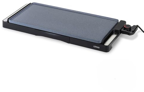 Livoo DOC320-2200W Plancha revestimiento cerámico, 50 x 25 cm, libre de PFOA/PFOS
