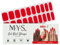 MYSc Gel Nail Wraps (Fire Engine), Semi-Cured Gel Nail Wraps, 20 UV Gel Strips for a Long-Lasting, Salon-Quality Manicure at Home, Easy to Apply, No Smudges, Easy to Remove, Works with Any UV Lamp
