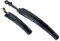Ausziehbar Schutzbleche Mountainbike [26-27,5 Zoll] - Einstellbarer Winkel, Vorne 37x6,5 cm, Hinten 43x7,5 cm, MTB SKS Rennrad Fahrrad Gravelbike Schutzblech Mudguard Zubehör (Schwarz)