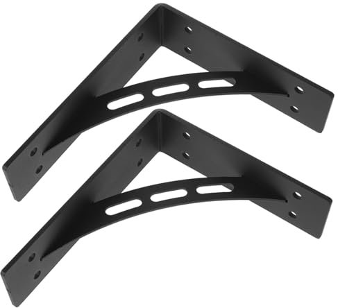Angoily Metallwinkel Verstellbar Wandregalhalterung Schwerlast Regalträger Wandmontage Regalwinkel Für Stabile Unterstützung Von Regalen Und Arbeitsplatten Tablarträger Schwerlast