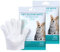 Neyeau 12PCS Pet Glove Wipe for Dog & Cat,Dog Wipes Cat Wipes Cleaning Gloves,Wash Free Gentle Deodorizing SPA Finger Wipes Clean & Dry Paws for Puppy Kitten Bath Grooming Fur Face Ears Butt Body