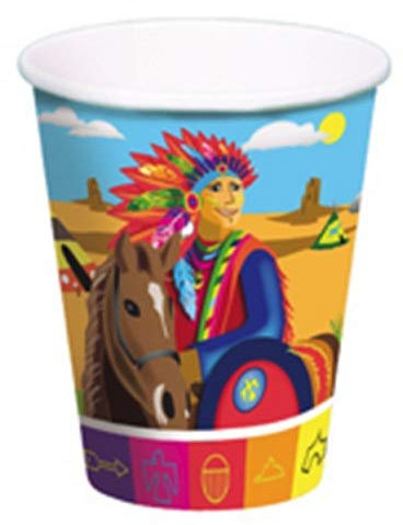 LP Divertissements Indien lot de 8 gobelets en carton