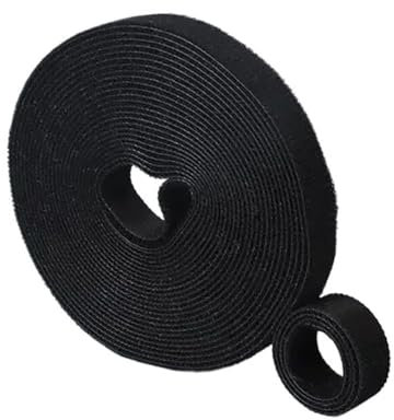 3M/Rolle Selbstklebende Kabelbinder Nylongewebe Kopfhörer Storage Manager Kabelbinder(Black 1PC)