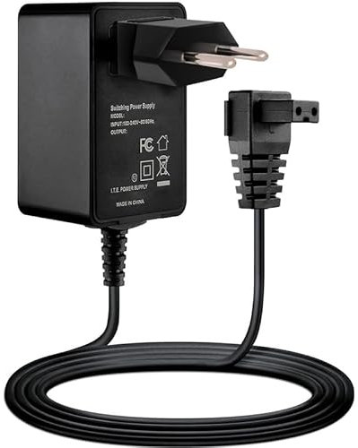 Guy-Tech Adaptateur 2 broches 12,6 V AC/DC compatible avec batterie Hitwby Vinyl 5000 mAh Robot automatique Aspirateur de piscine sans fil Weihai Hitai HT-A56-12610WB Chargeur + prise européenne