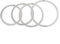 Drum Tone Control Rings Set mit 4 Schalldämpfern für verbessertes Klangmanagement auf 10 bis 16 Zoll Trommeln (A)