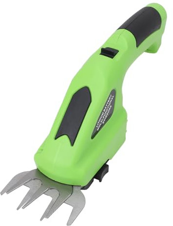 Riuulity Dual Action Steel Blades, Ergonomic Handle Design, Anti Slip Control, 2 in 1 Function Cordless Grass Shear, Versatile Use for Yard, Garden with Handheld Hedge Trimmer, Shear and