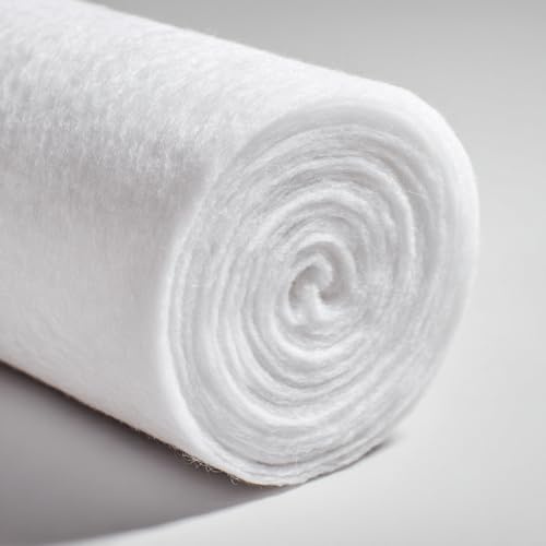 Opulent Home Premium Wadding Roll for Quilting, Crafts, Upholstery & Sewing – 20 Metres Length, 475gsm / 14oz – 54” Wide – Hypoallergenic Recycled Polyester – Soft, Durable, Washable