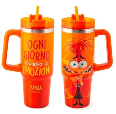 H&H Mug Termico Inside Out Ansia In Acciaio Inox Lt 0,90