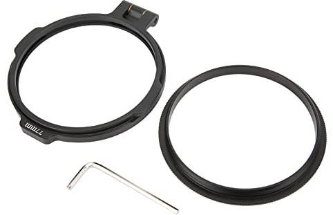 Ejoyous Support d'adaptateur d'objectif, Porte-Filtre 'Objectif en Alliage 'Aluminium Solide et Durable (77mm)