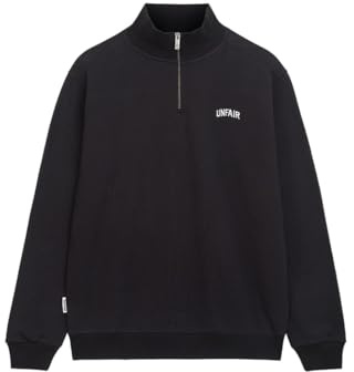Unfair Athletics Herren Sweatshirt Curved Halfzip Black