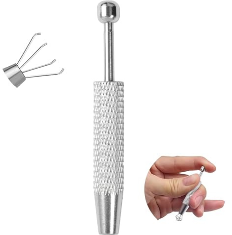 AstraGlam Piercing Taper Ball Grabber Tool for Changing Jewelry - 14G 16G 18G 20G Stainless Steel Flat Back Earrings Applicator Tool Threadless Insertion Pin Thread Body Piercing Kit for Ear Nose