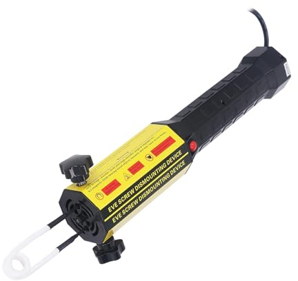 Brrnoo Kit de Chauffage à Induction Magnétique, Outil de Chauffage Efficace en Métal pour écrous Rouillés, Vis, Lumière LED Incluse (Prise UE 220V)