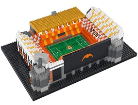 FOCO Offizielles Lizenzprodukt Valencia CF Mestalla Stadium BRXLZ-Steine 3D-Mini-Fußballstadion BAU-Set