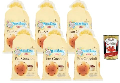 Italian Gourmet Goccioli brioche dolci con gocce Schokobrötchen Set 6 x