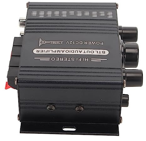 Dioche 1000 Watt 5.0 Leistungsverstärker Aluminiumlegierung | 20 W X 2 Klare Klangqualität | Universell für Auto & Zuhause | 12V DC-Eingang