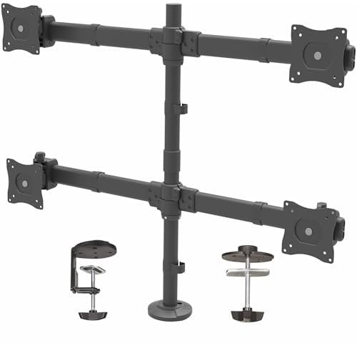 StarTech Quad Articulating Desk Clamp Monitor Arm - Up to 27-inch Screen